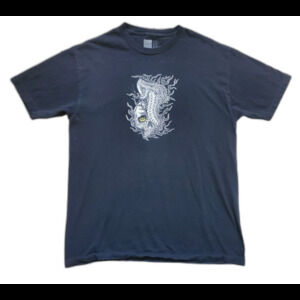 Chocolate So Cal Skate Shop T-Shirt Men Large Cobra Skull Black Smiley Face